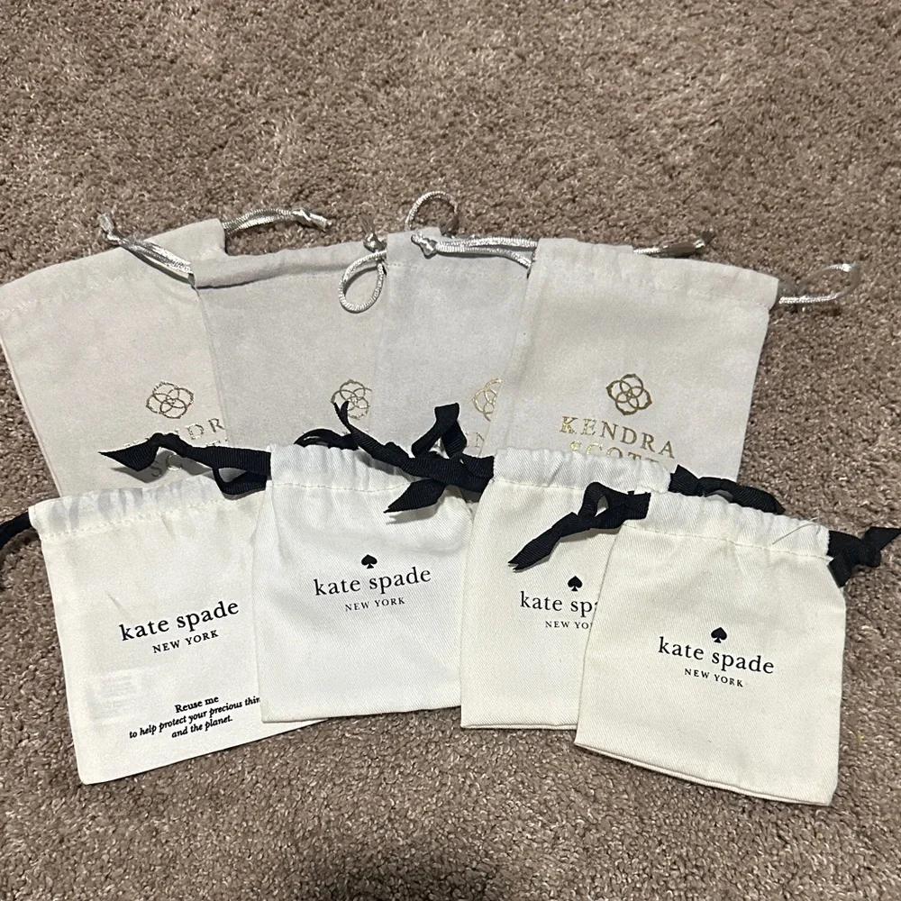 Kate Spade and Kendra Scott Dust Bags